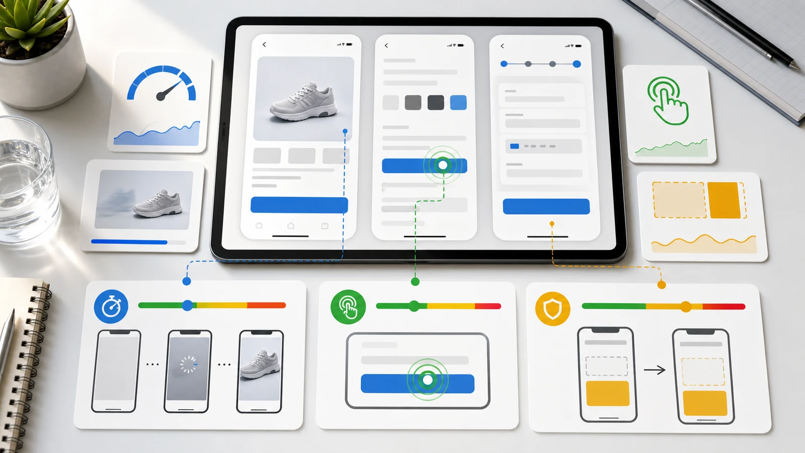 Imagen de la noticia: Core Web Vitals ecommerce: mejora ficha y checkout movil