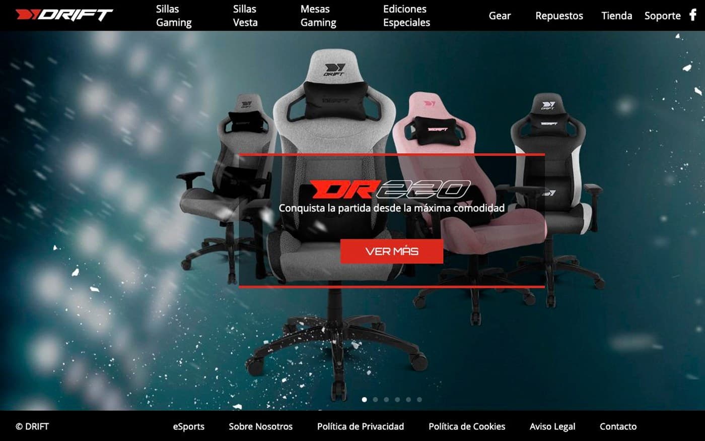 Captura limpia de la home oficial de Drift