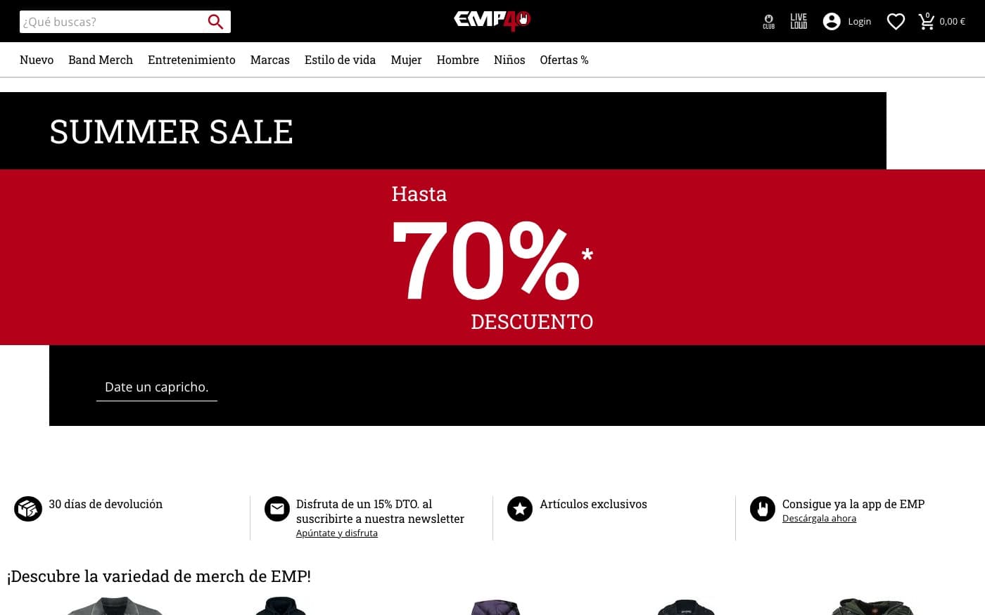 Captura limpia de la home oficial de EMP.