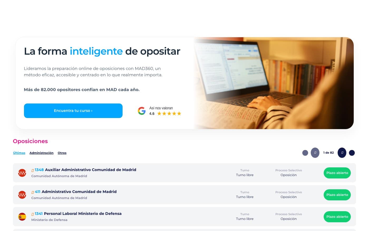 Captura oficial de MAD