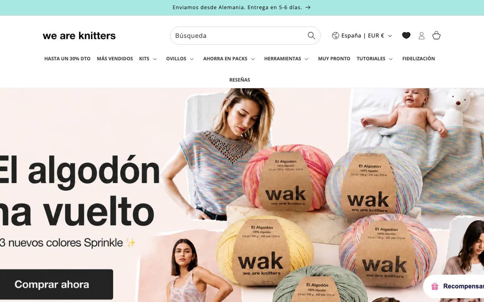 Kits creativos para proyectos de punto, crochet y bordado