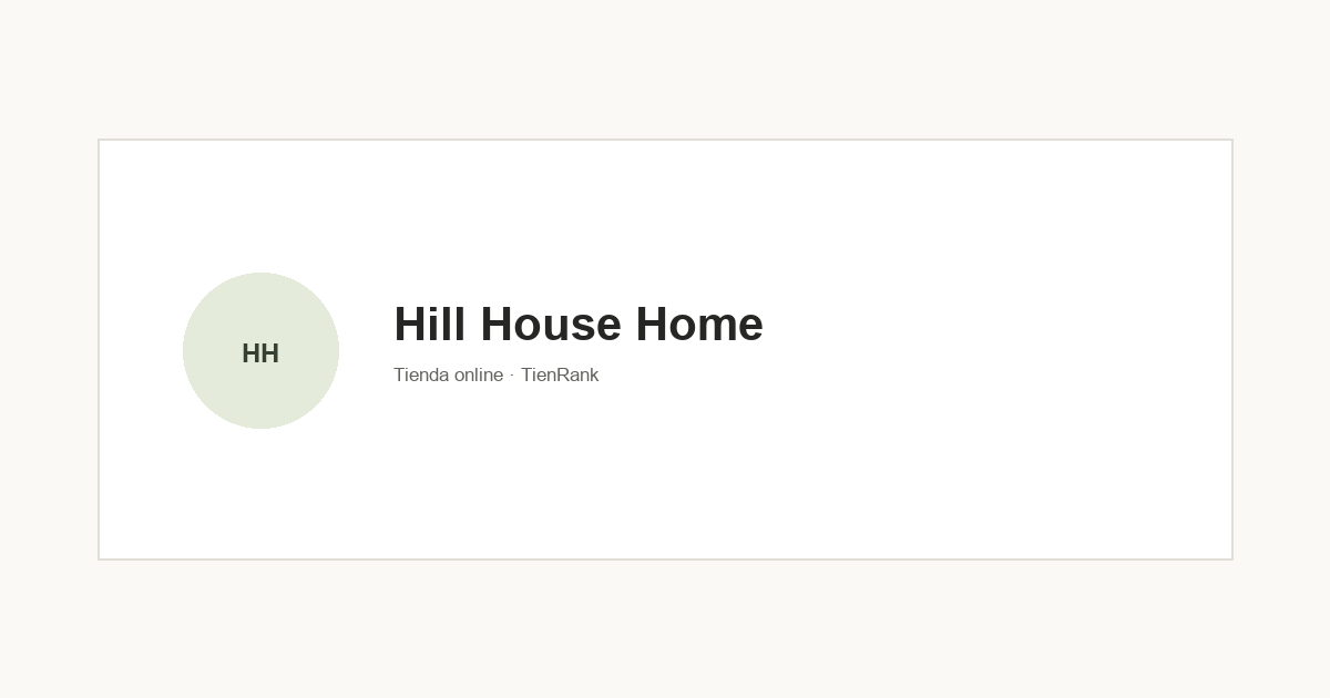 Logo de Hill House Home