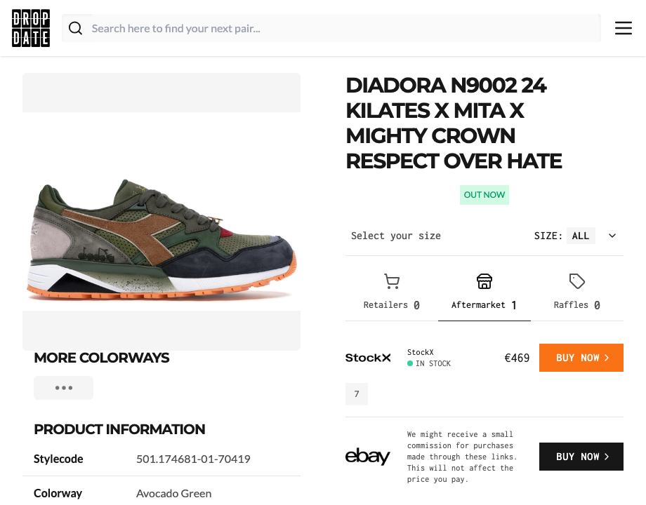 Diadora N9002 24 Kilates