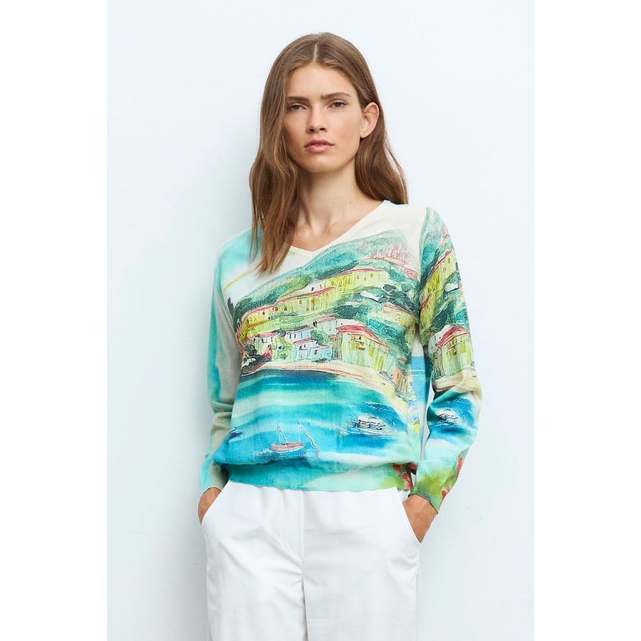 jersey cuello pico manga larga 2