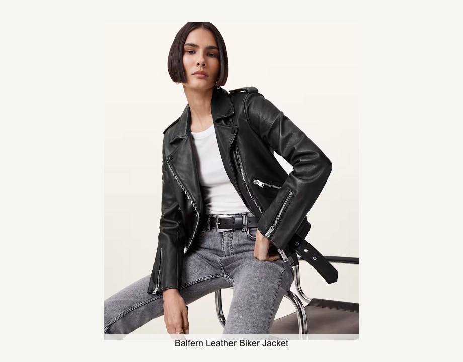 Balfern Leather Biker Jacket