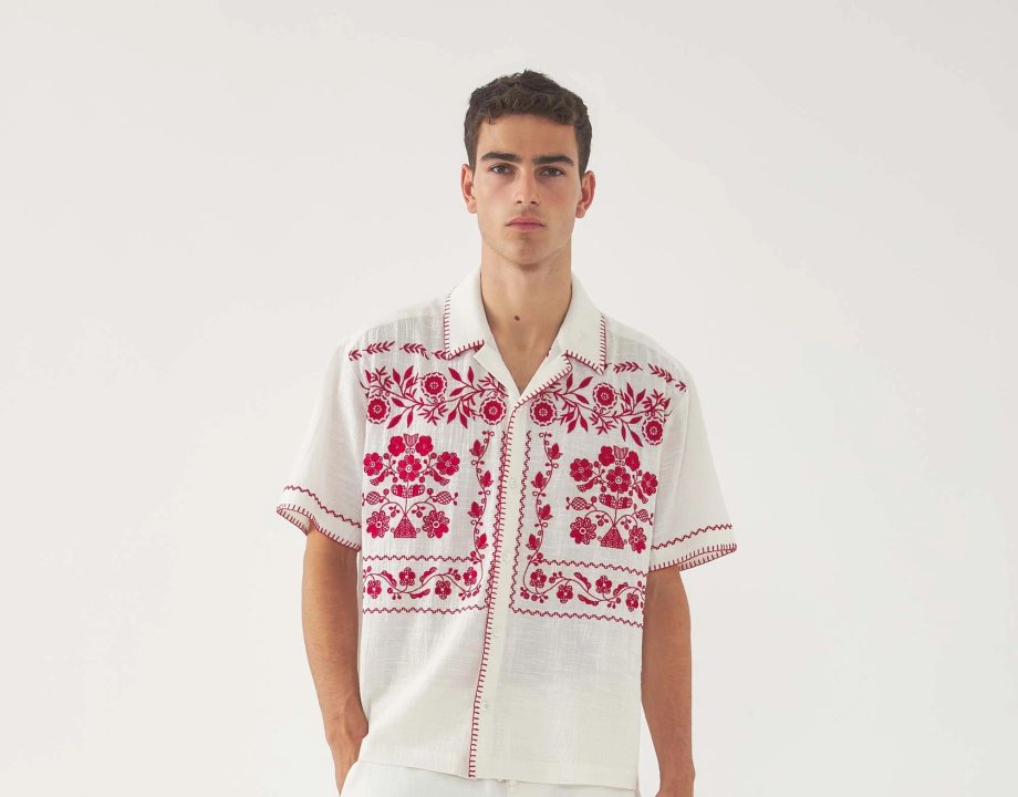 Chemise brodée Mamie