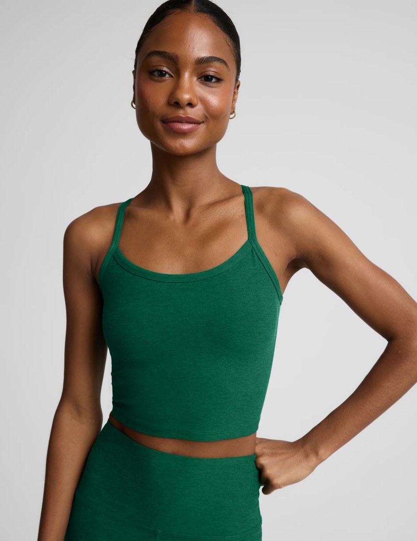 Spacedye Slim Racerback Cropped Tank