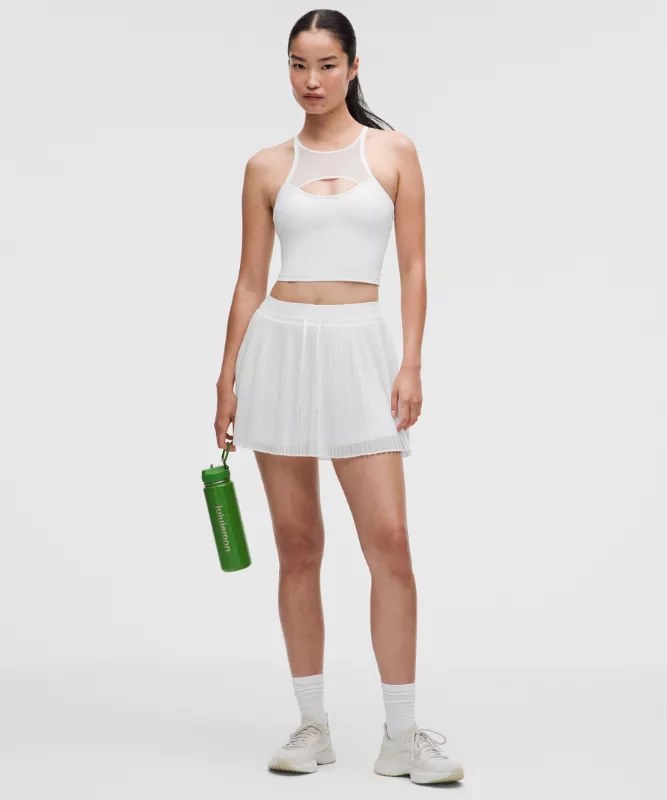 Falda de talle alto plisada Ace Advantage para tenis
