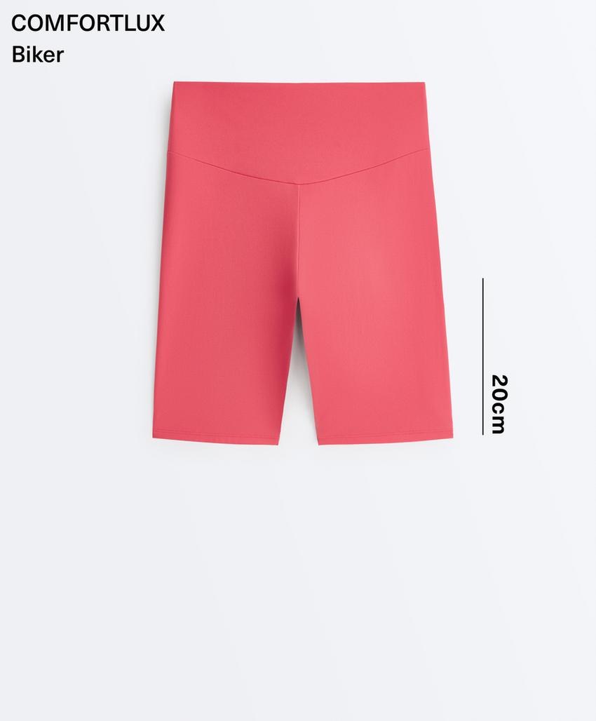 Leggings ciclista high rise Comfortlux 20 cm rosa