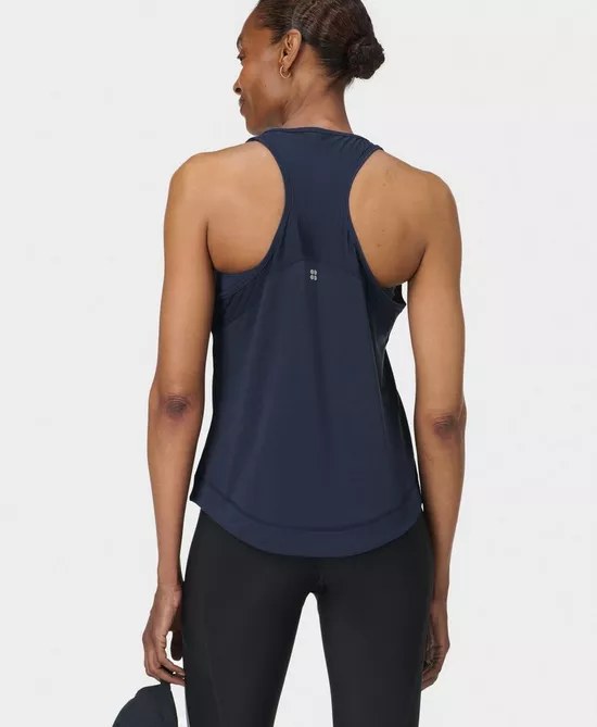 Breathe Easy Mesh Run Vest Navy Blue