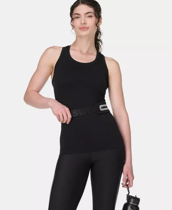 Athlete Seamless Gym Vest Black