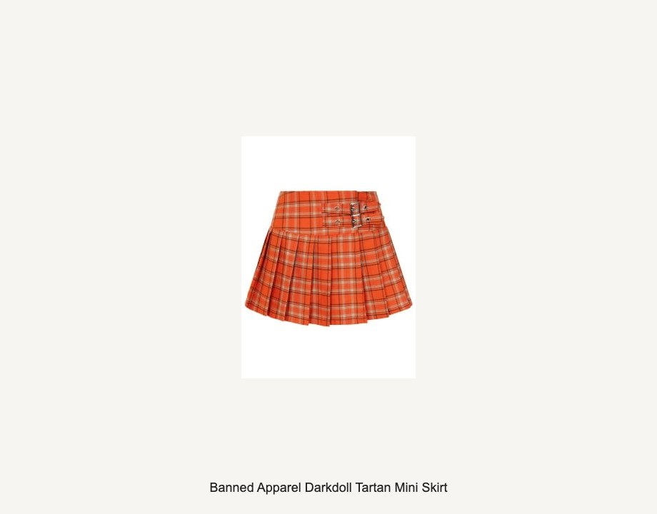 Banned Apparel Darkdoll Tartan Mini Skirt