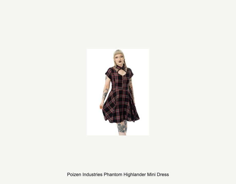 Poizen Industries Phantom Highlander Mini Dress