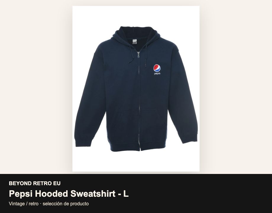 Pepsi Hooded Sweatshirt - L