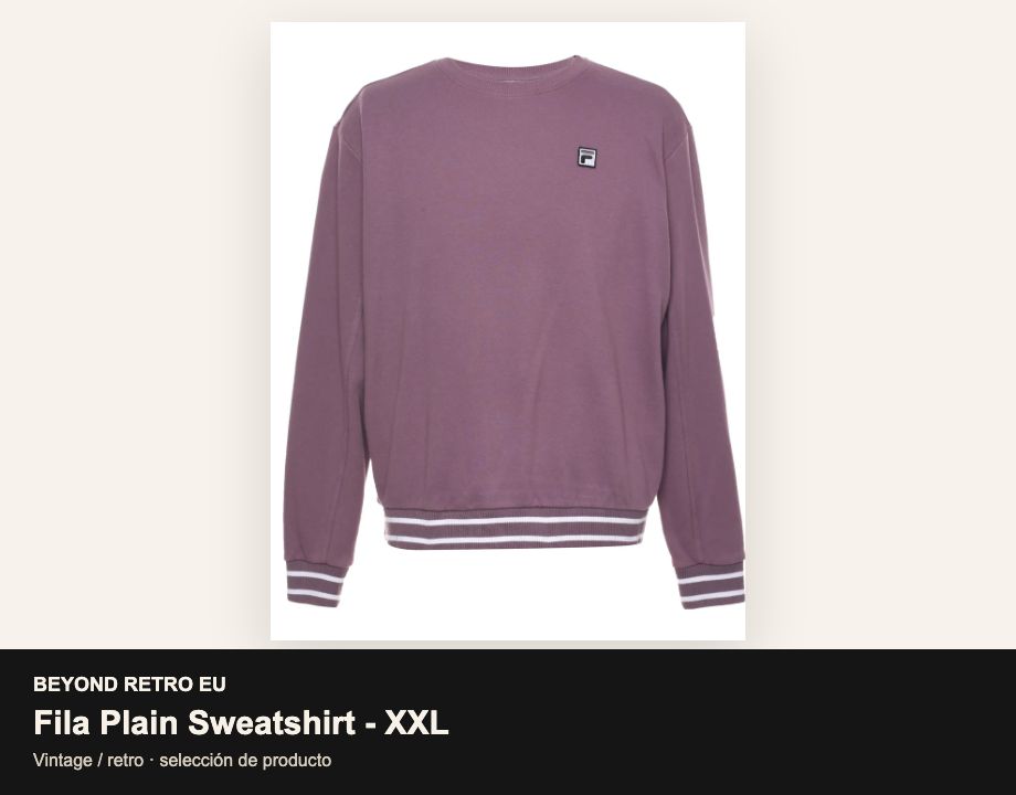 Fila Plain Sweatshirt - XXL