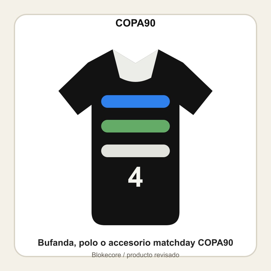 Bufanda, polo o accesorio matchday COPA90