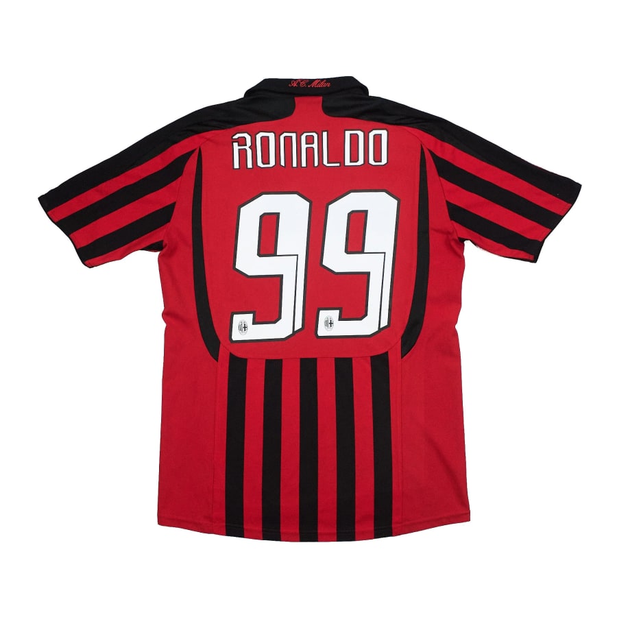 2007/08 AC Milan Ronaldo #99 Home Shirt (M) Adidas