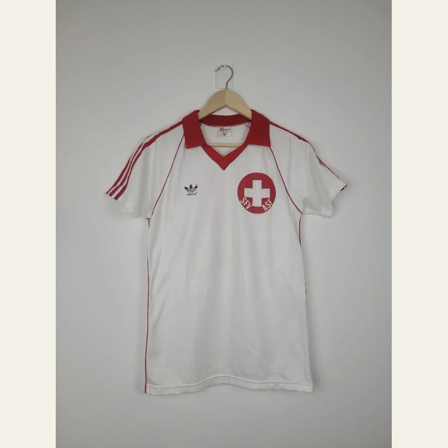 Original Switzerland *Match-issued* Away Jersey 1988 (vs. Spain) #18 - M