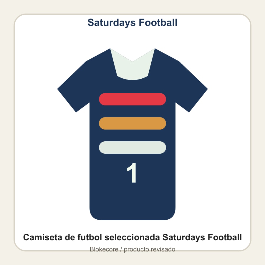 Camiseta de futbol seleccionada Saturdays Football