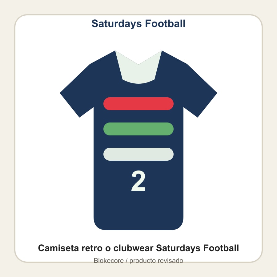 Camiseta retro o clubwear Saturdays Football