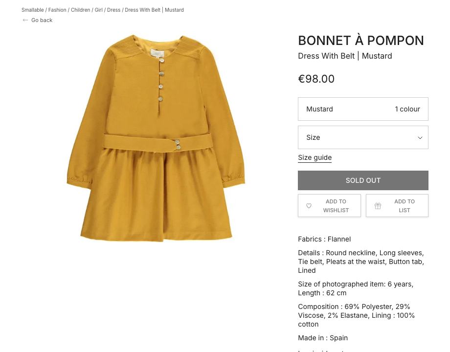 Bonnet a Pompon en Smallable
