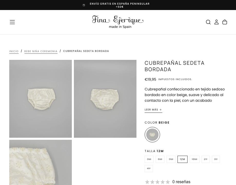 Cubrepañal sedeta bordada