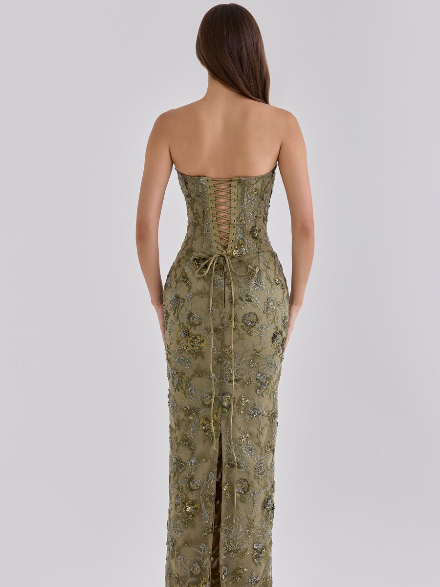 Anisa Olive Back View