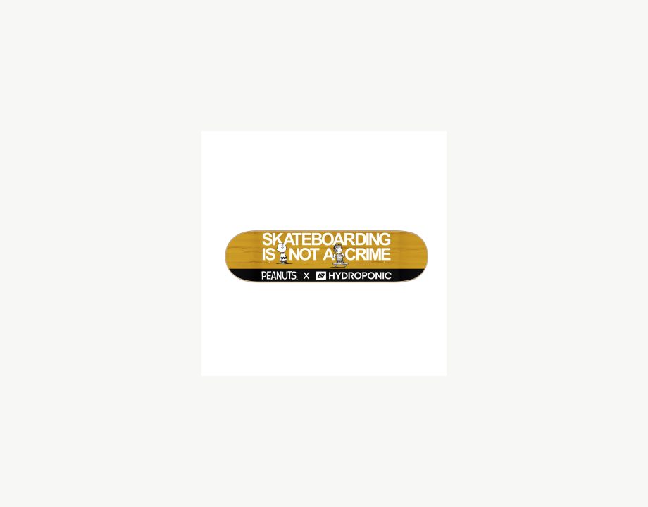 Skate Deck PEANUTS Crime Yellow