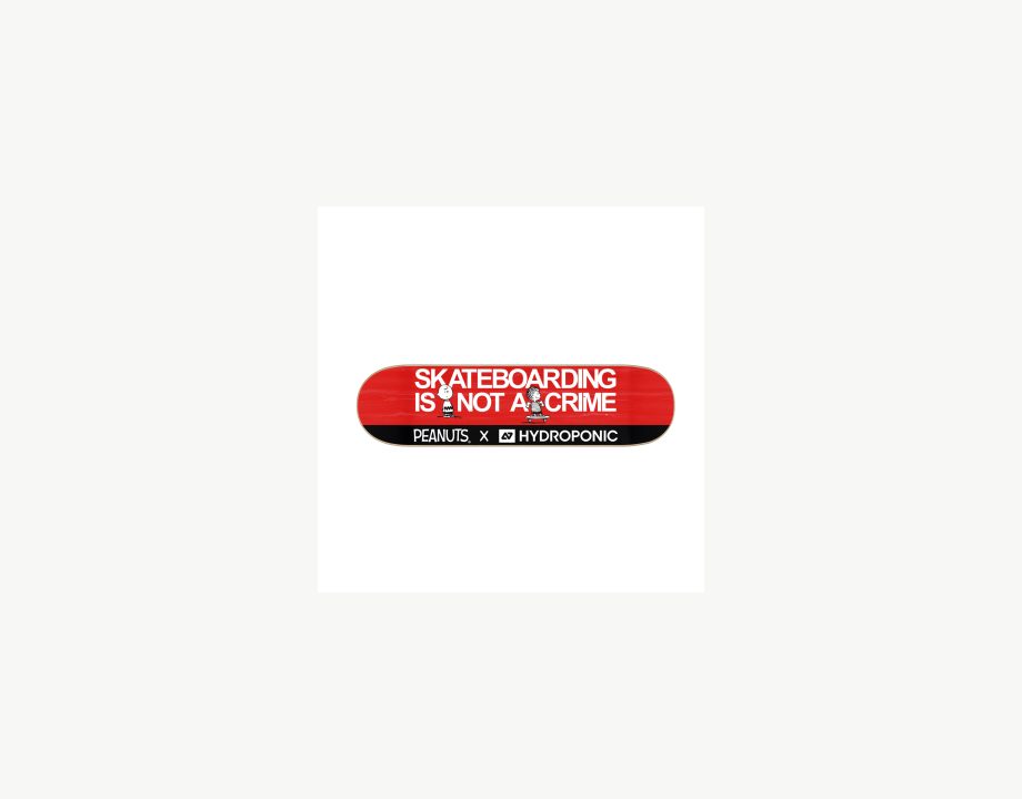 Skate Deck PEANUTS Crime Red