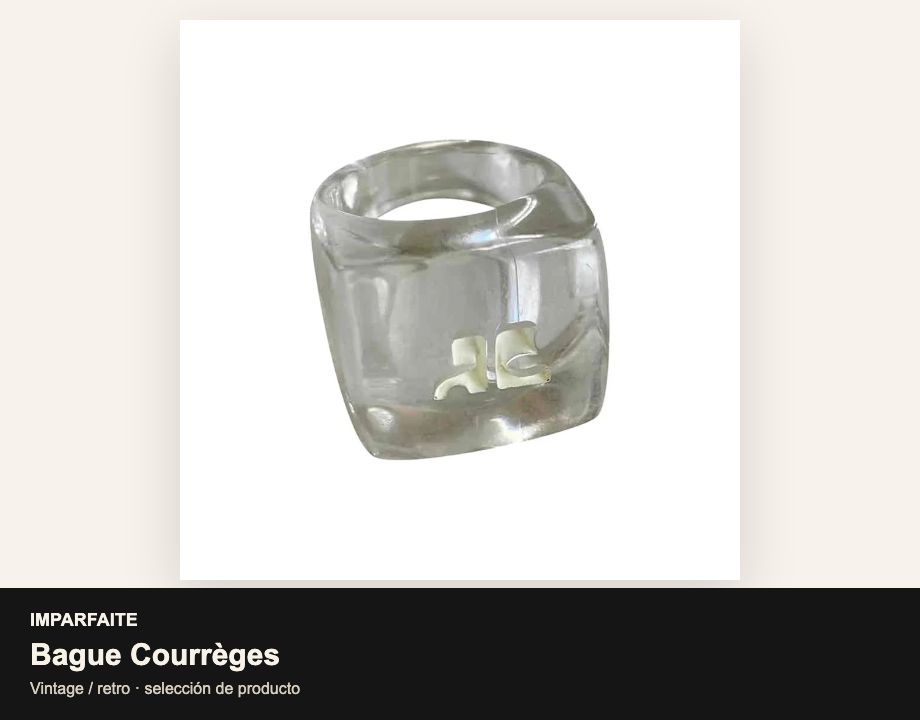 Bague Courrèges