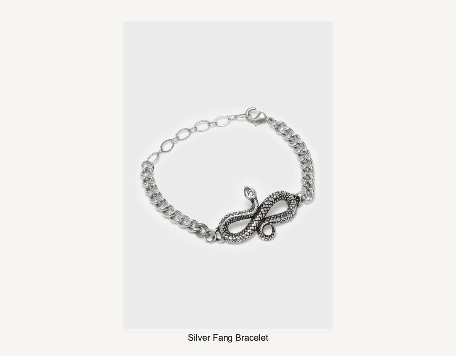 Silver Fang Bracelet