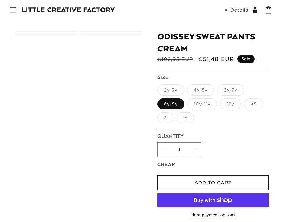 Odissey Sweat Pants Cream
