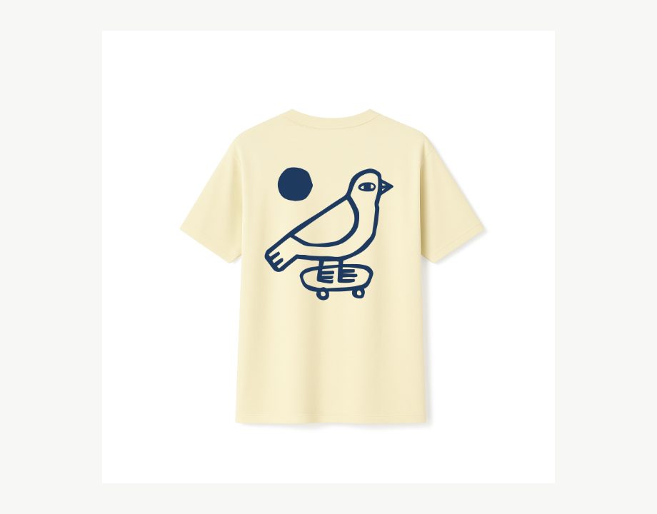 Bird Tee - Soft Yellow