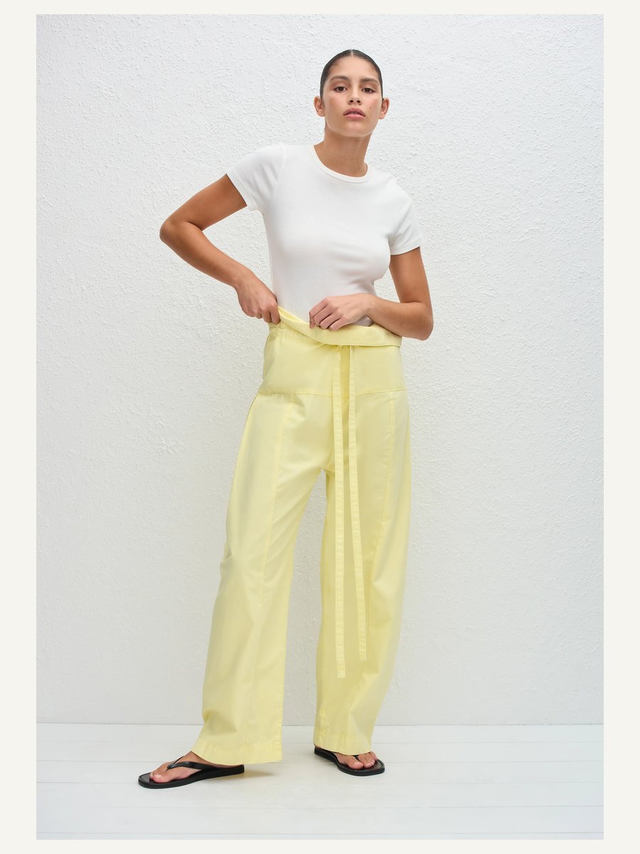 Fisherman Drawcord Pant - Lemon