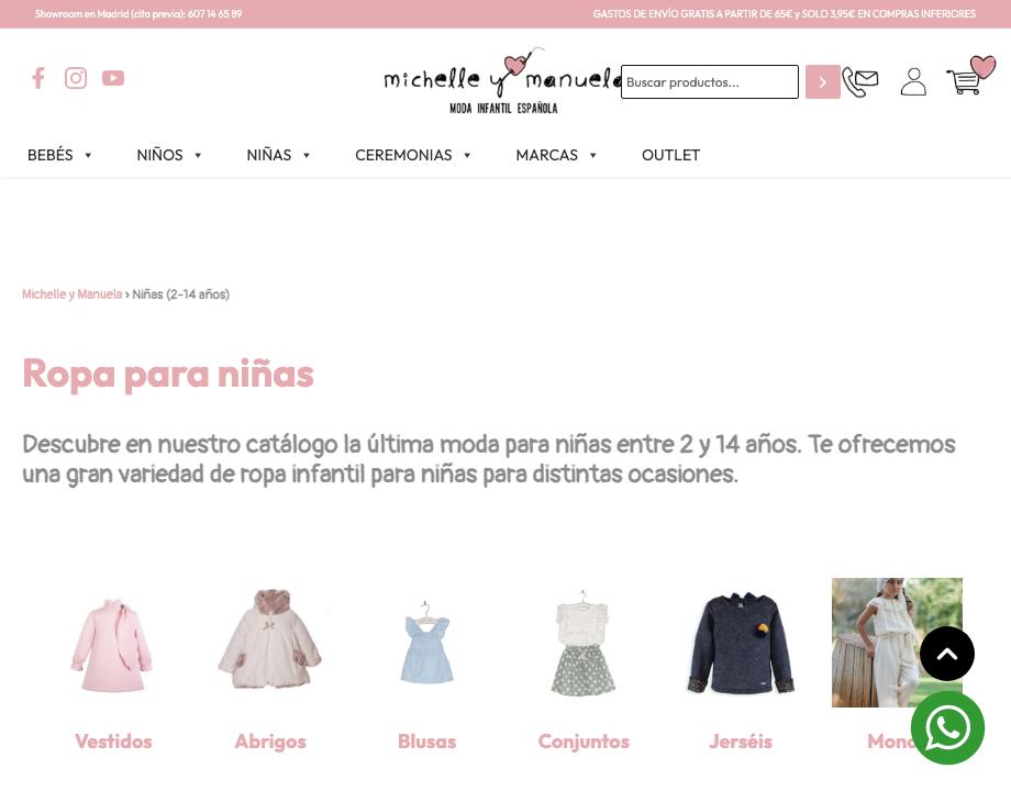 ropa para niñas