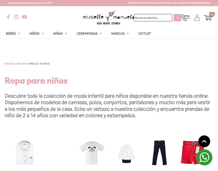 moda infantil niños