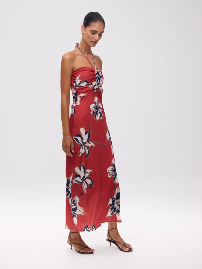 Ophelia Flowers vestido midi