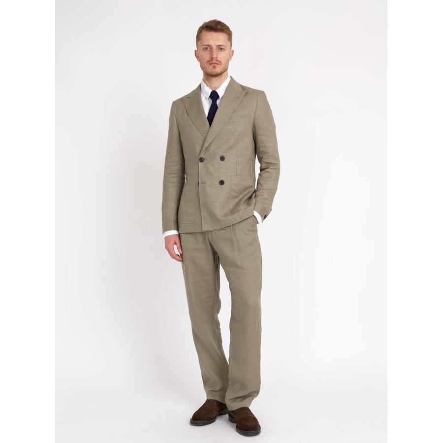 Stone Padworth Double Breasted Suit