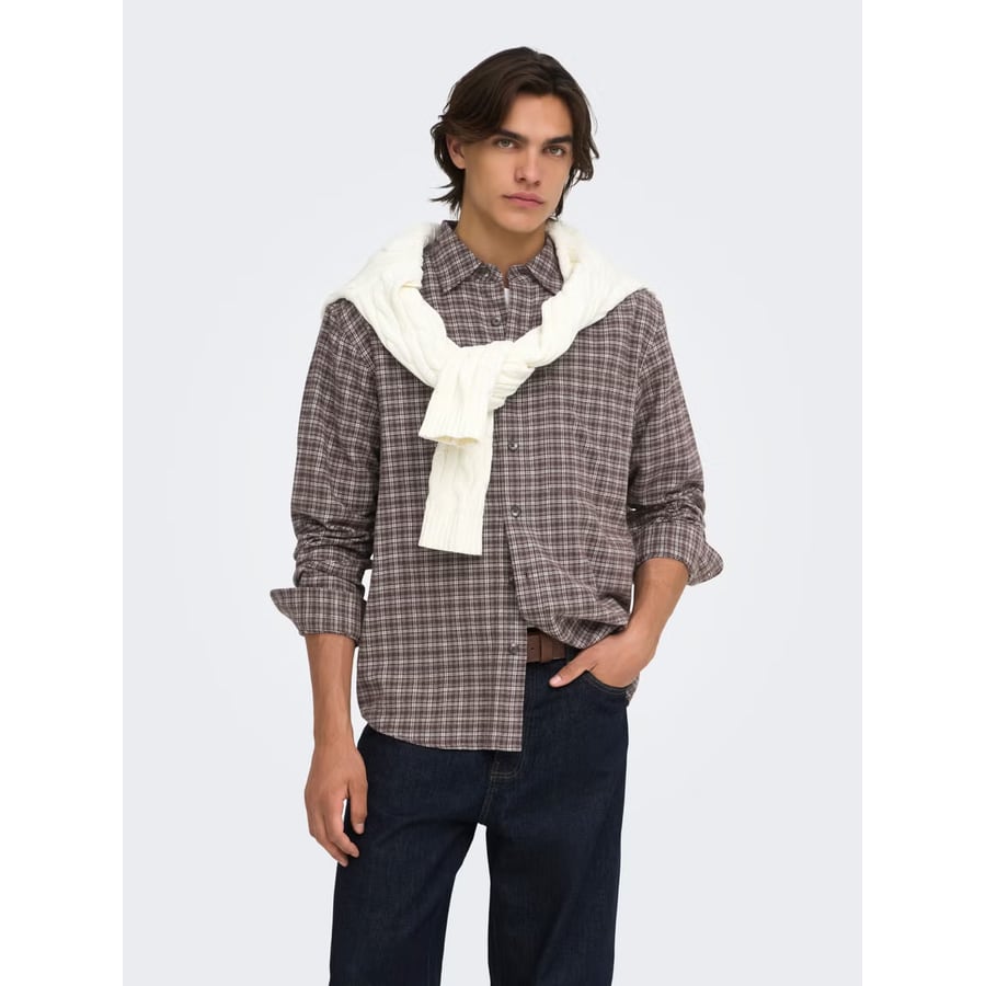 Camisa de cuadros corte loose
