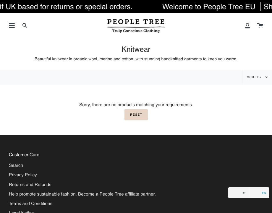 People Tree knitwear