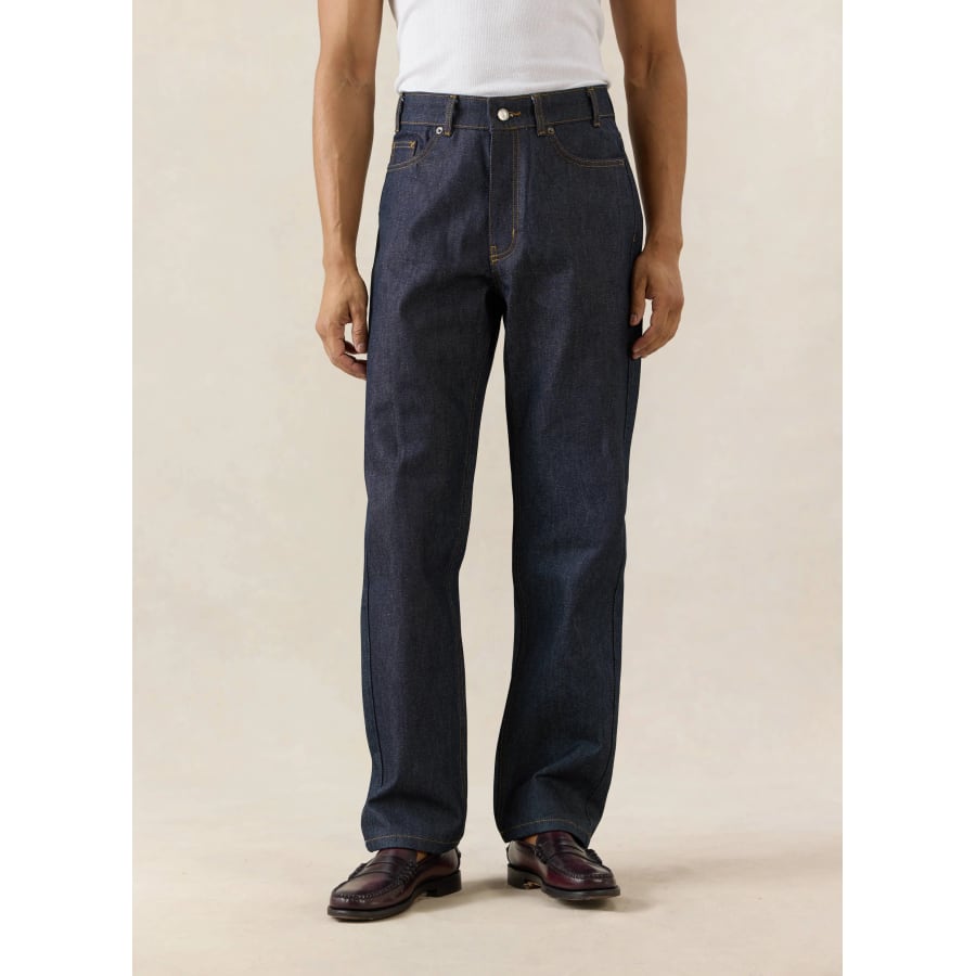 Straight Leg Heritage Denim Jeans | Cotton | Raw