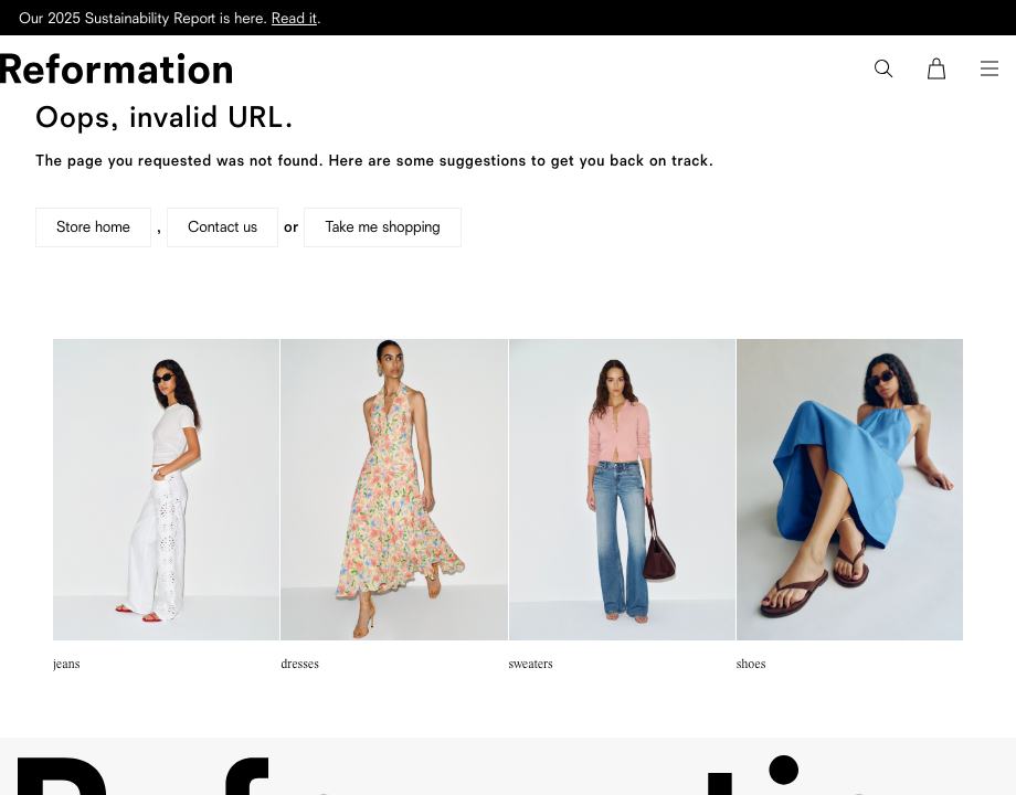 Reformation tops