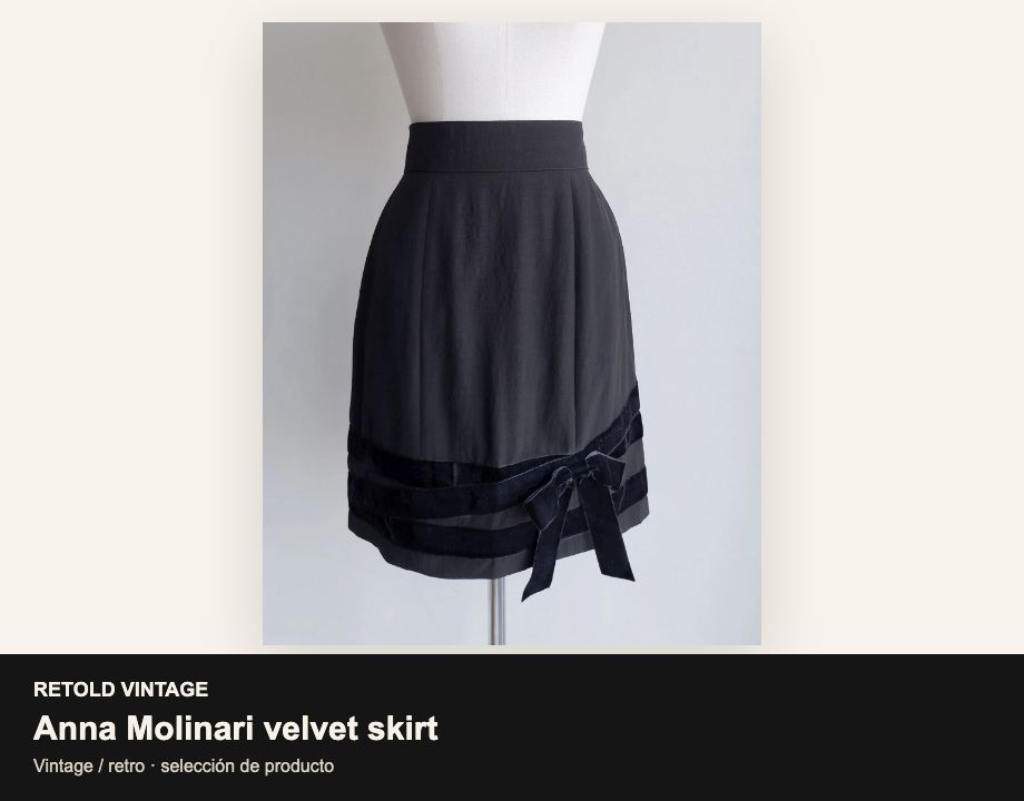 Vintage mujer