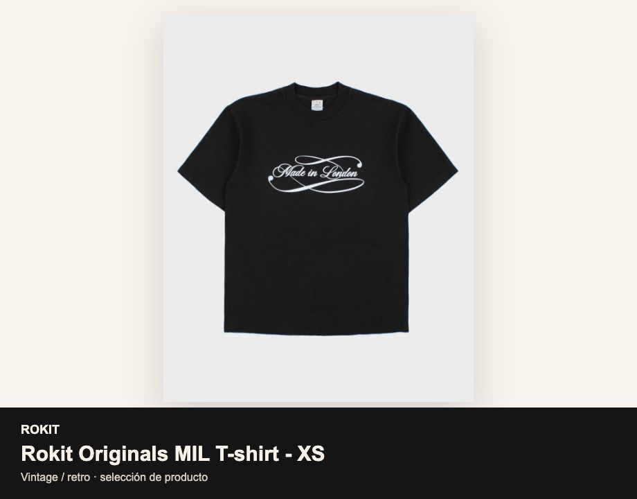 Rokit Originals MIL T-shirt - XS