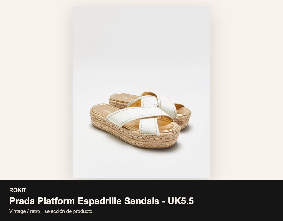 Prada Platform Espadrille Sandals - UK5.5