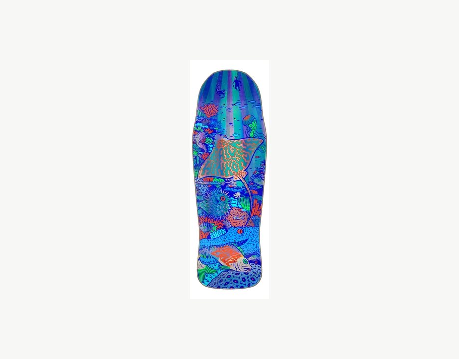 Winkowski Aquatic Prismatic Santa Cruz Shaped Skateboard Deck