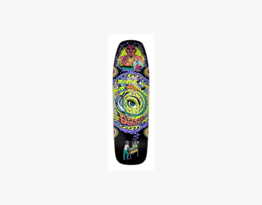 Fabiana Delfino Pinball Vision Santa Cruz Shaped Skateboard Deck