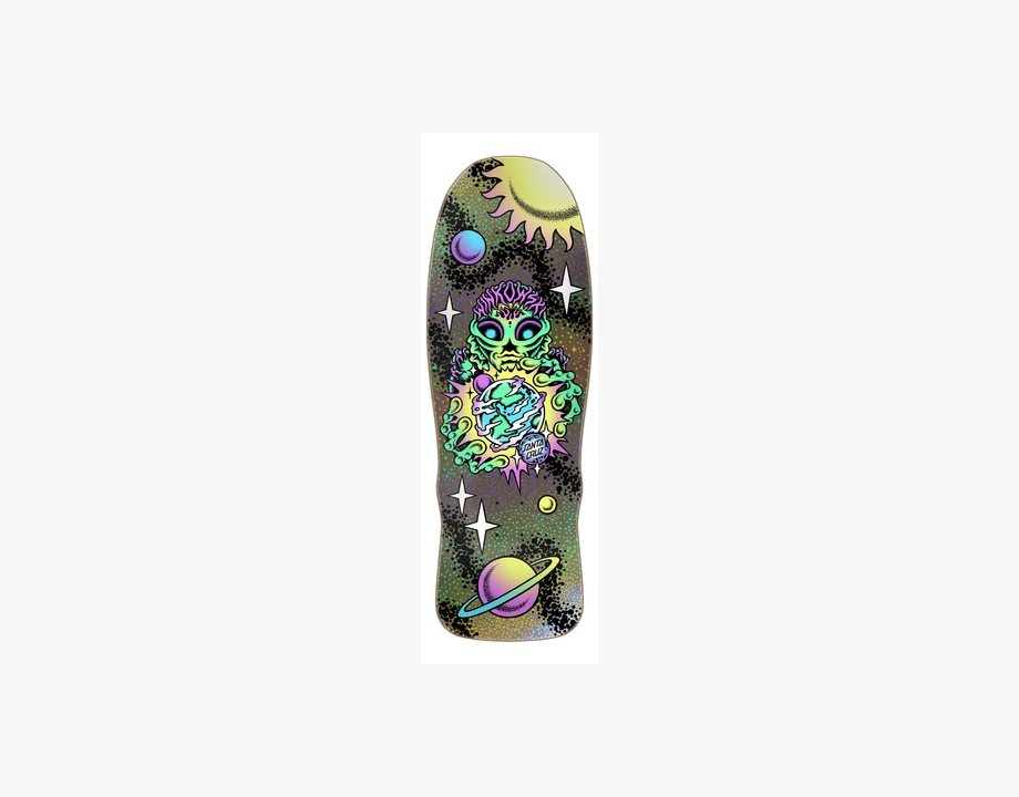 Winkowski Cosmic Santa Cruz Shaped Skateboard Deck