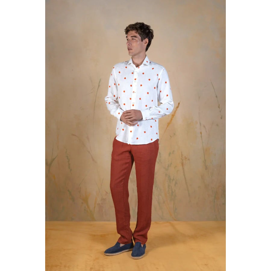 Higuera linen shirt white