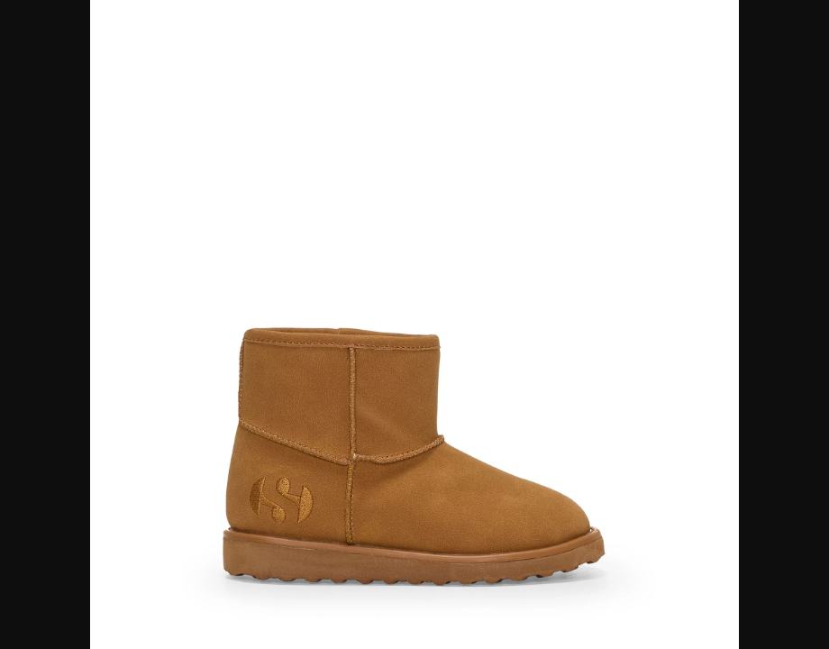 3899 MICROFIBER NUBUCK Boots Ankle Boot Kid unisex Total Brown Honey